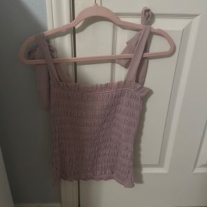 cute pink form fitted top